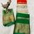 White orange green color printed with jacquard border saree -un stitched blouse