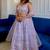 Lavender Satin silk blend lehenga Choli