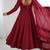  embroidery georgette flared anarkali pant and dupatta set