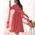  embroidery georgette flared anarkali pant and dupatta set