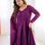  embroidery georgette flared anarkali pant and dupatta set