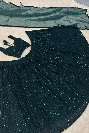 Rama Georgette lehenga Choli