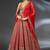 Red Malai Satin Lehenga Choli