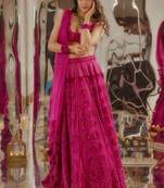 Pink Kasturi silk blend lehenga Choli
