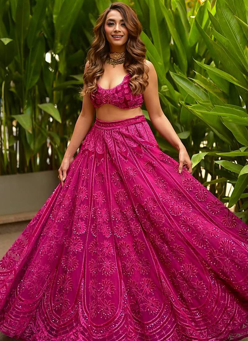 Pink Kasturi silk blend lehenga Choli