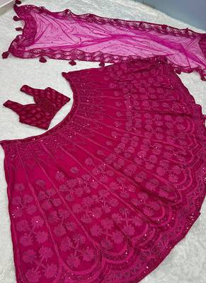 Pink Kasturi silk blend lehenga Choli 3