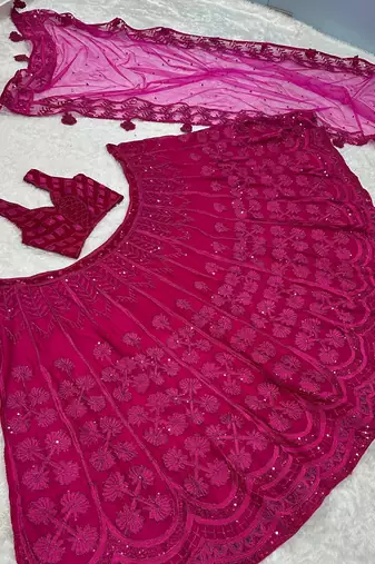Pink Kasturi silk blend lehenga Choli