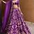 Purple Thai silk blend Lehenga Choli