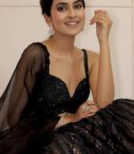 Black Georgette lehenga Choli