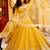 Yellow Georgette lehenga Choli