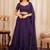 Purple Diamond Crush silk blend Lehenga Choli