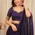 Purple Diamond Crush silk blend Lehenga Choli