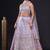Lavender Satin silk blend Lehenga Choli