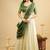 Green Shimmer silk blend Lehenga Choli