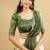 Green Shimmer silk blend Lehenga Choli