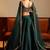 Green Malai Satin Lehenga Choli