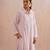 Pastel pink embroidered mul chanderi dress