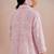 Pastel pink embroidered mul chanderi dress