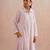 Rose pink embroidered mul chanderi co ord set