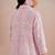 Rose pink embroidered mul chanderi co ord set