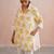 Off White Yellow embroidered mul chanderi co ord set