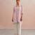 Powder Pink Embroidered Mul Chanderi Co Ord Set