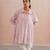 Powder Pink Embroidered Mul Chanderi Co Ord Set