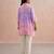 Pink purple ombre mul chanderi co ord set