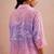 Pink purple ombre mul chanderi co ord set