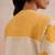 Off white yellow embroidered mul chanderi kurta and pant