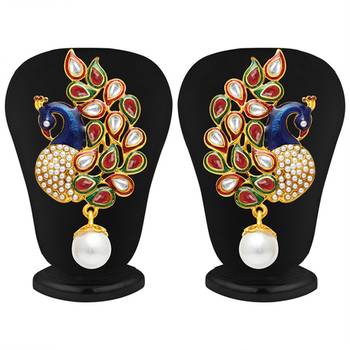 Gleaming Peacock Four Strings Gold Plated Necklace Set 5