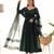  embroidery georgette flared anarkali pant and dupatta set