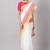 Striped printed pure cotton saree with tassels