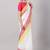 Striped printed pure cotton saree with tassels