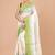 Off white & green ethnic motifs pure cotton jamdani saree