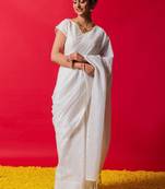 Striped pure cotton saree