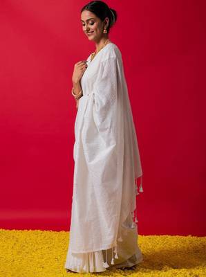 Striped pure cotton saree 2