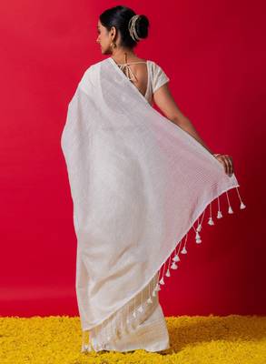 Striped pure cotton saree 3