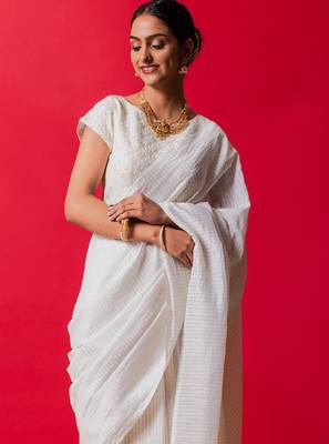 Striped pure cotton saree 4