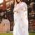 Floral embroidered organza saree