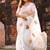 Floral embroidered organza saree
