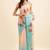 Floral printed organza saree