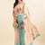Floral printed organza saree