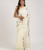 Floral printed saree