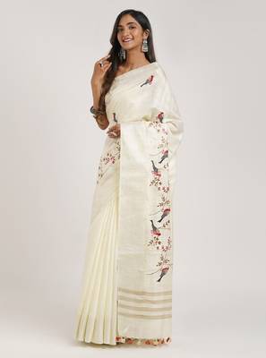Floral printed saree 2