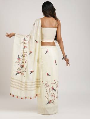 Floral printed saree 3