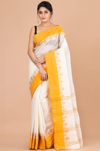 Pure cotton taant saree
