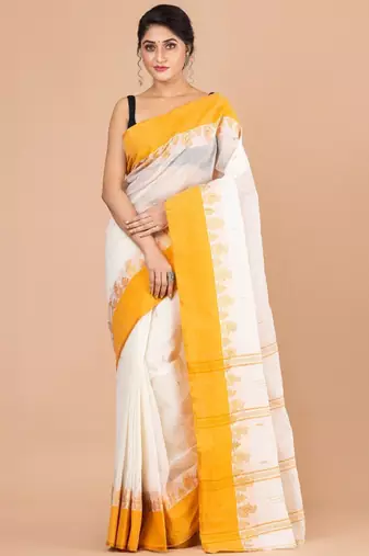 Pure cotton taant saree