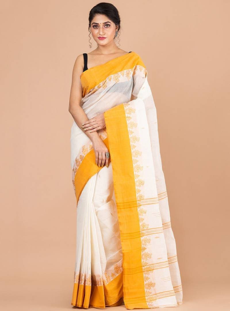 Pure cotton taant saree