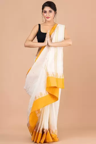 Pure cotton taant saree